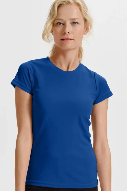 Damen Sport T-Shirt, königsblau