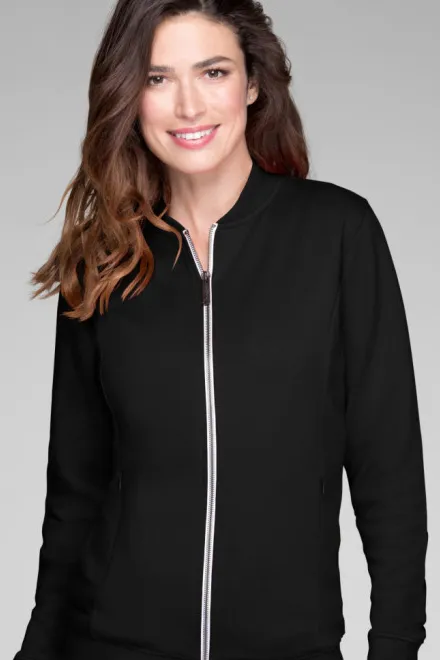 Damen Sweatshirt mit versteckten Taschen, schwarz