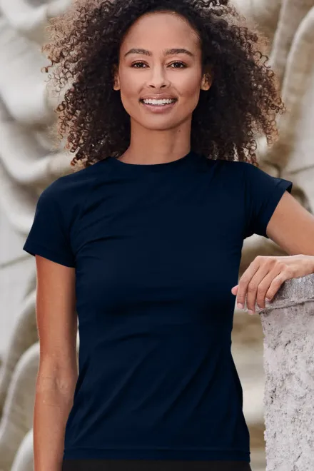 Damen-T-Shirt für den Sport, dunkelblau