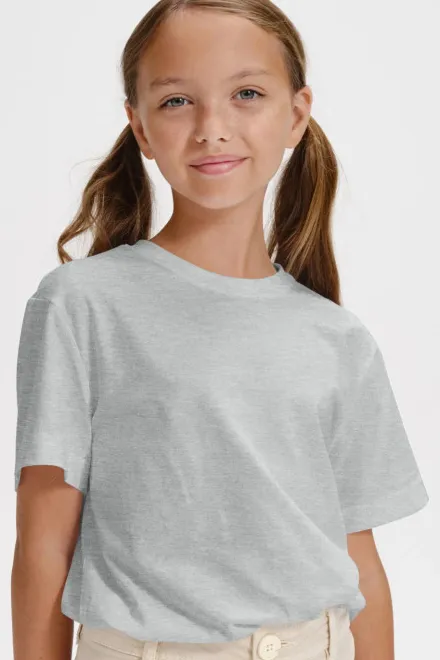 Das einfache T-Shirt der Kinder, hellgrauer Marmor Das einfache T-Shirt der Kinder, hellgrauer Marmor