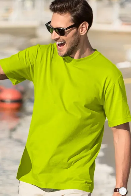 Das klassische T-Shirt der Männer, lindgrün