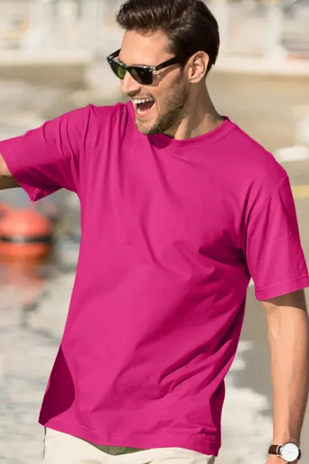 Das klassische T-Shirt der Männer, lila