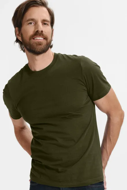 Das klassische T-Shirt der Männer, military