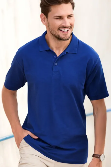 Elegantes Poloshirt für Herren, königsblau