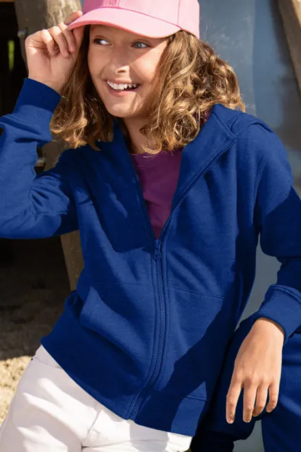 Kinder Sweatshirt mit Kapuze, königsblau
