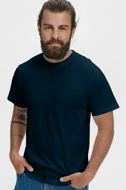 Klassisches T-Shirt, dunkelblau