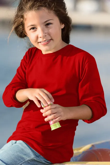 LangarmShirt für Kinder, rot