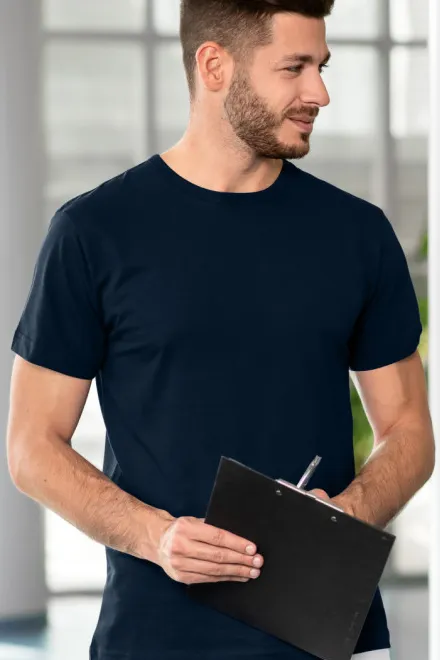 Langlebiges Herren T-Shirt, dunkelblau