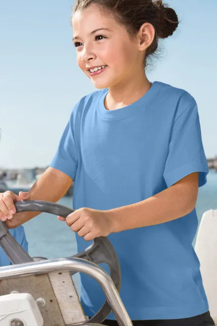 Leichtes Kinder T-Shirt, Himmelblau