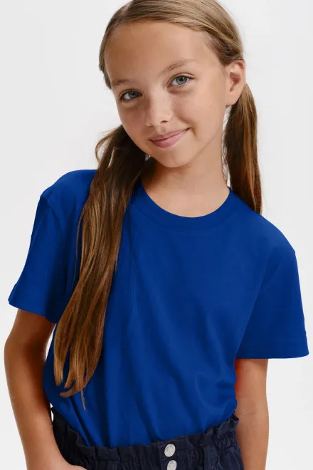 Leichtes Kinder T-Shirt, königsblau