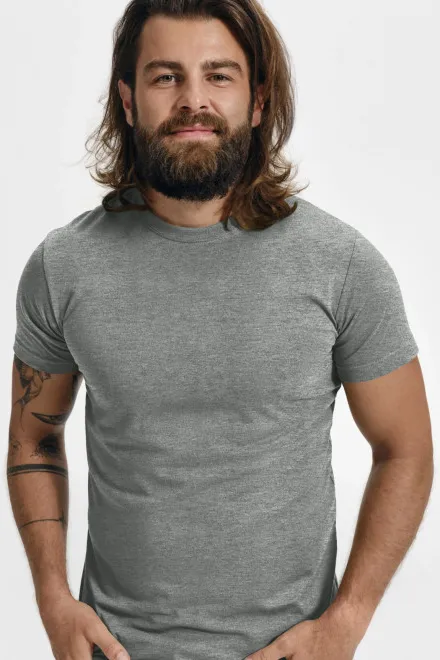 Modisches T-Shirt für Männer, dunkelgrauer Marmor Modisches T-Shirt für Männer, dunkelgrauer Marmor