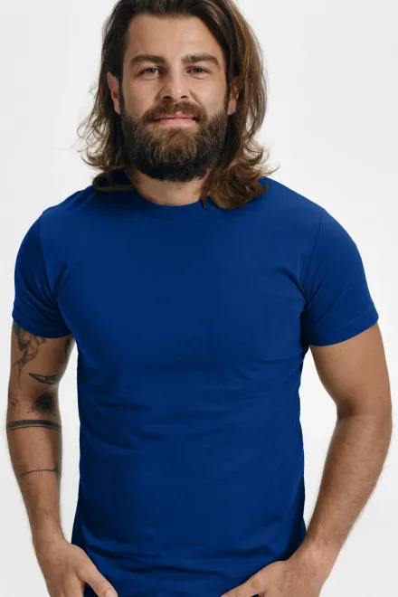 Modisches T-Shirt für Männer, königsblau