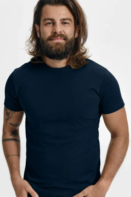 Modisches T-Shirt für Männer, dunkelblau