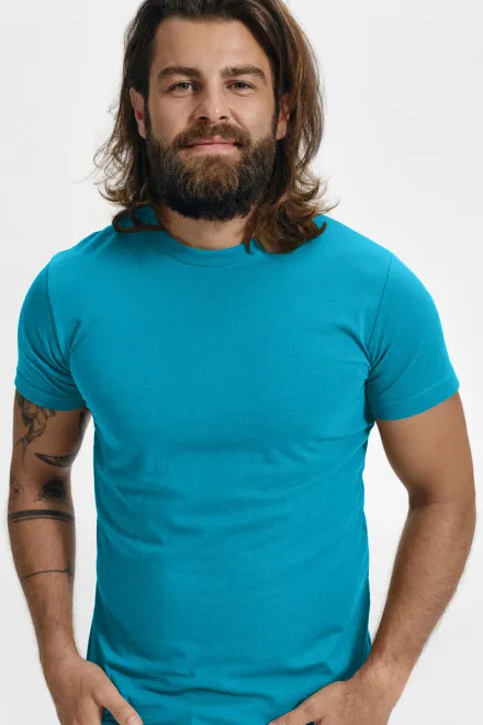 Modisches T-Shirt für Männer, türkis