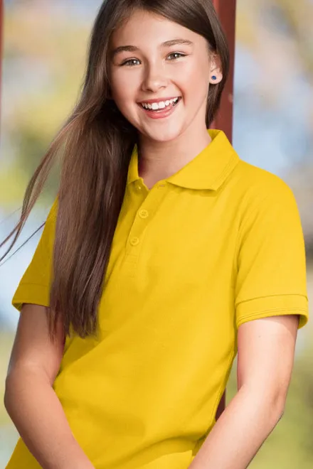 Polo-Shirt für Kinder, gelb