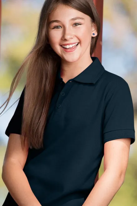 Polo-Shirt für Kinder, dunkelblau