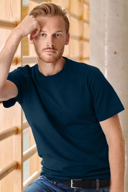 Schweres T-Shirt, dunkelblau