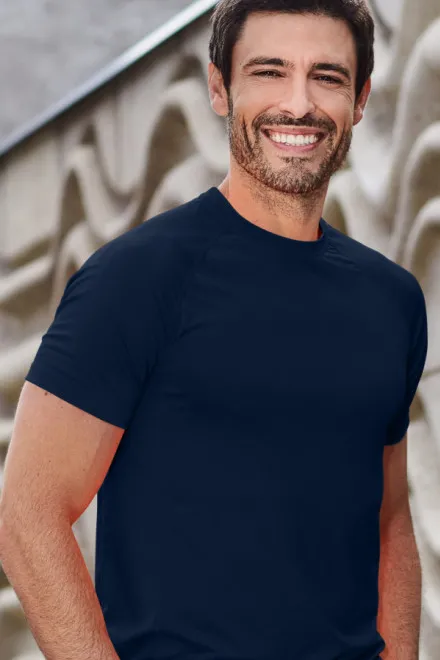 Sport-T-Shirt für Herren, dunkelblau