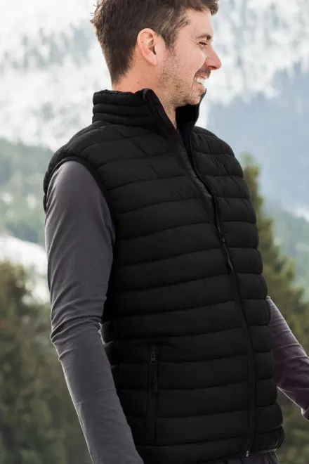 Steppweste für Herren, schwarz