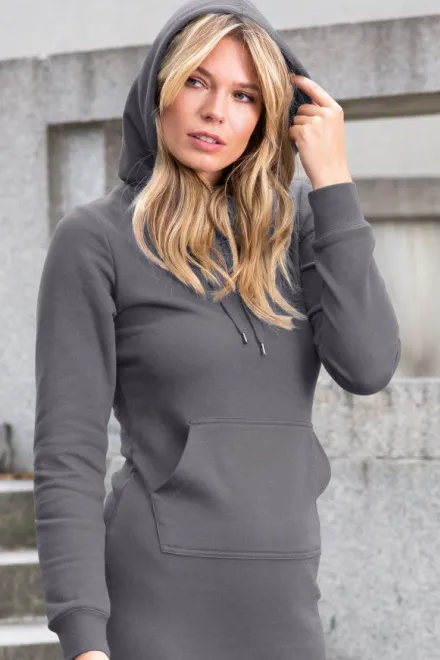 Sweatshirt-Kleid für Damen, stahlgrau