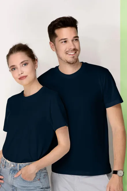 T-Shirt mit höherem Gewicht, dunkelblau