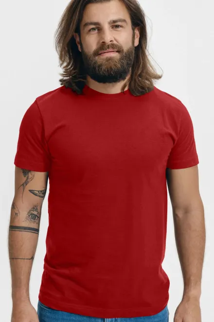 T-Shirt mit höherem Gewicht Unisex, burgund
