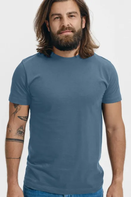 T-Shirt mit höherem Gewicht Unisex, denim