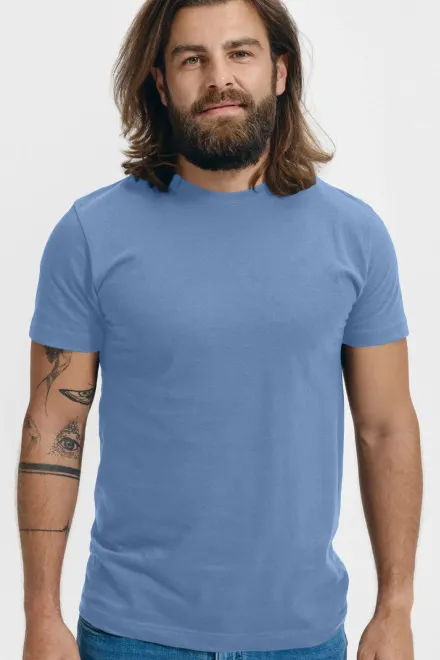 T-Shirt mit höherem Gewicht Unisex, Himmelblau