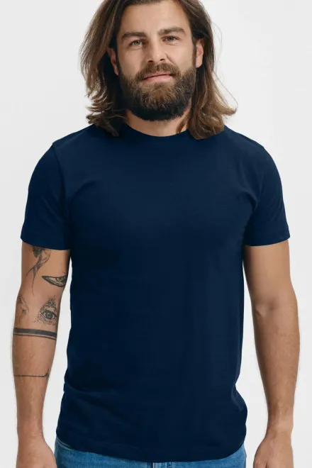 T-Shirt mit höherem Gewicht Unisex, dunkelblau