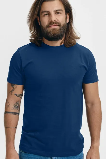 T-Shirt mit höherem Gewicht Unisex, Mitternachtsblau