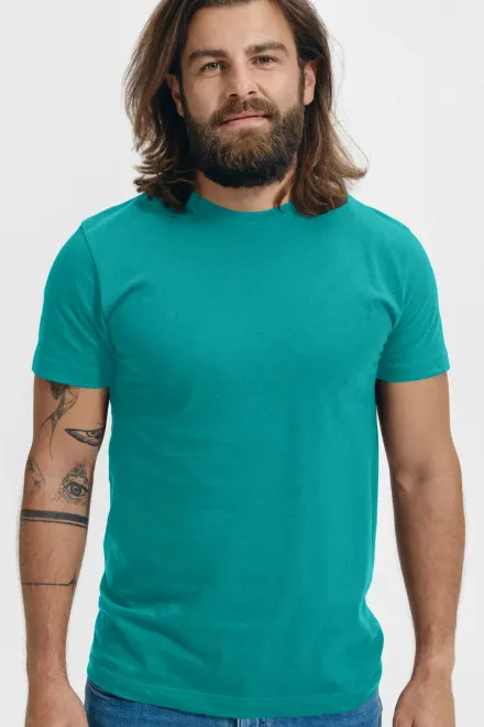 T-Shirt mit höherem Gewicht Unisex, smaragdgrün