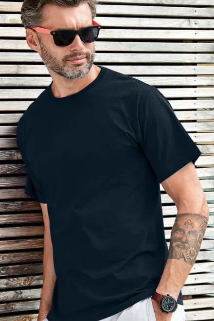 T-Shirt mit kurzen Ärmeln, dunkelblau