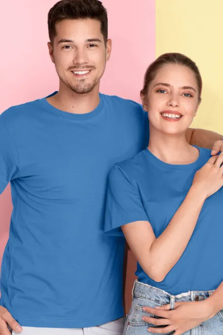 T-Shirt mit kurzen Ärmeln, hellblau