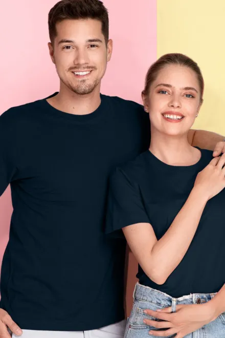 T-Shirt mit kurzen Ärmeln, dunkelblau