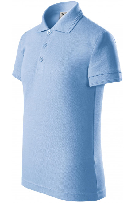 Polo-Shirt für Kinder, Himmelblau