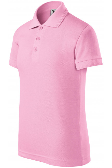 Polo-Shirt für Kinder, rosa, einfarbige T-Shirts