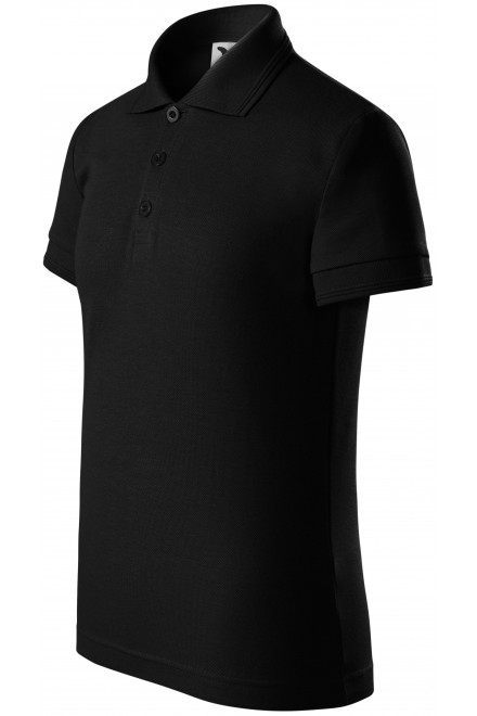 Polo-Shirt für Kinder, schwarz