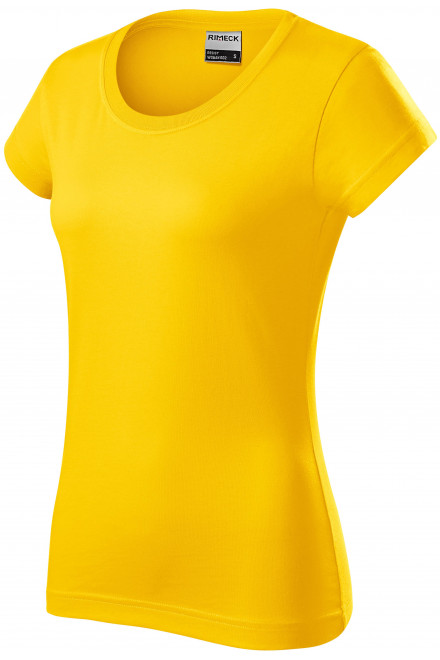 Robustes Damen T-Shirt dicker, gelb, T-Shirts mit kurzen Ärmeln