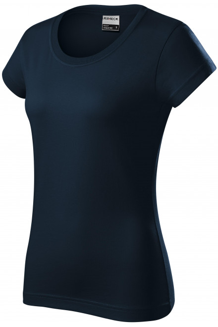 Robustes Damen T-Shirt dicker, dunkelblau, T-Shirts mit kurzen Ärmeln