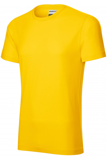 Robustes Herren T-Shirt schwerer, gelb