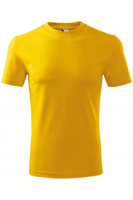 Schweres T-Shirt - gelb, L