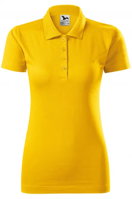 Slim Fit Poloshirt für Damen - gelb, S