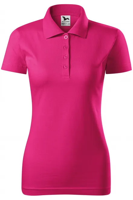 Slim Fit Poloshirt für Damen - lila, S