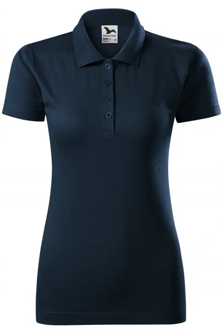 Slim Fit Poloshirt für Damen - dunkelblau, S