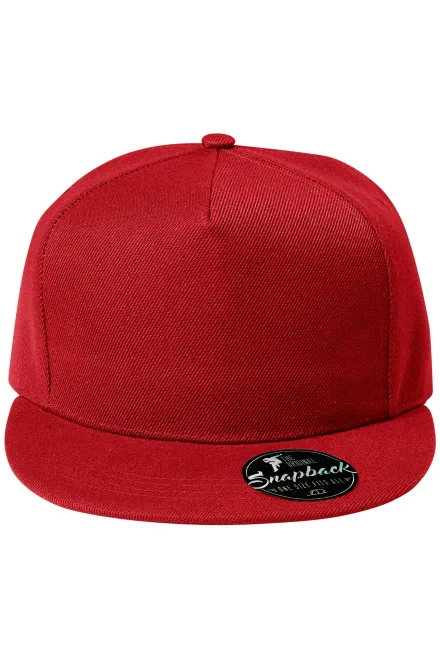 Snapback 5-teilig - rot, einstellbar