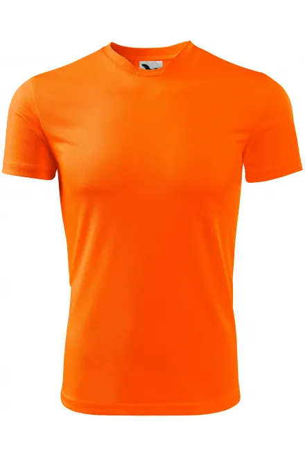 Sport-T-Shirt für Kinder - neon orange, 158 cm / 12 Jahre