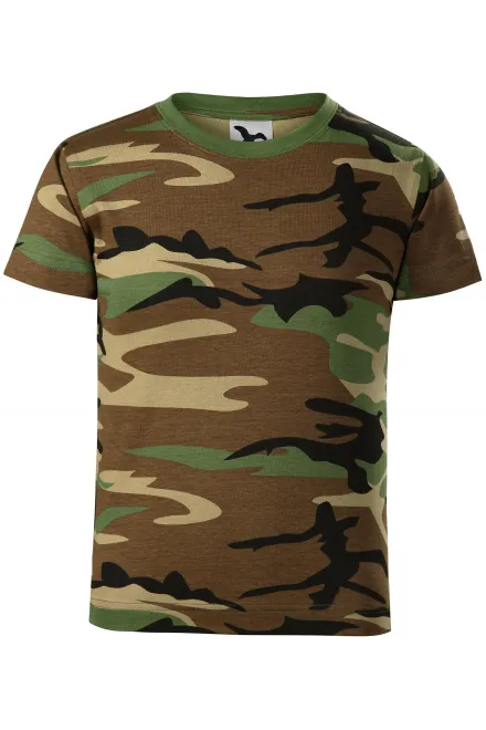 T-Shirt der Camouflage-Kinder - Tarnung braun, 158 cm / 12 Jahre