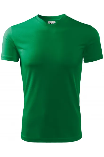 T-Shirt mit asymmetrischem Ausschnitt - Grasgrün, 3XL