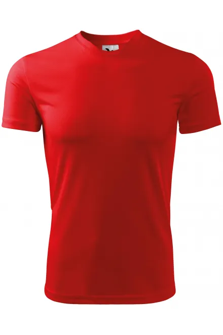 T-Shirt mit asymmetrischem Ausschnitt - rot, 3XL
