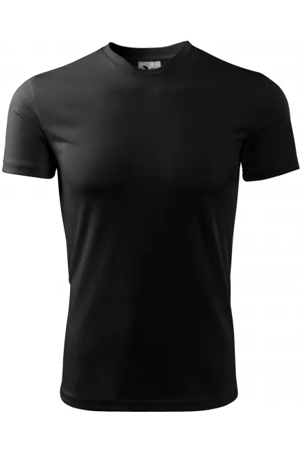 T-Shirt mit asymmetrischem Ausschnitt - schwarz, 3XL